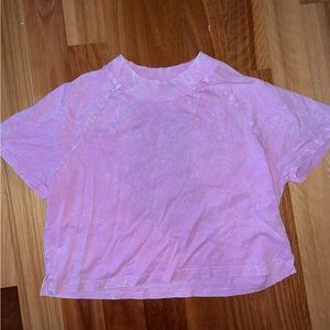 Pink Cropped Tee